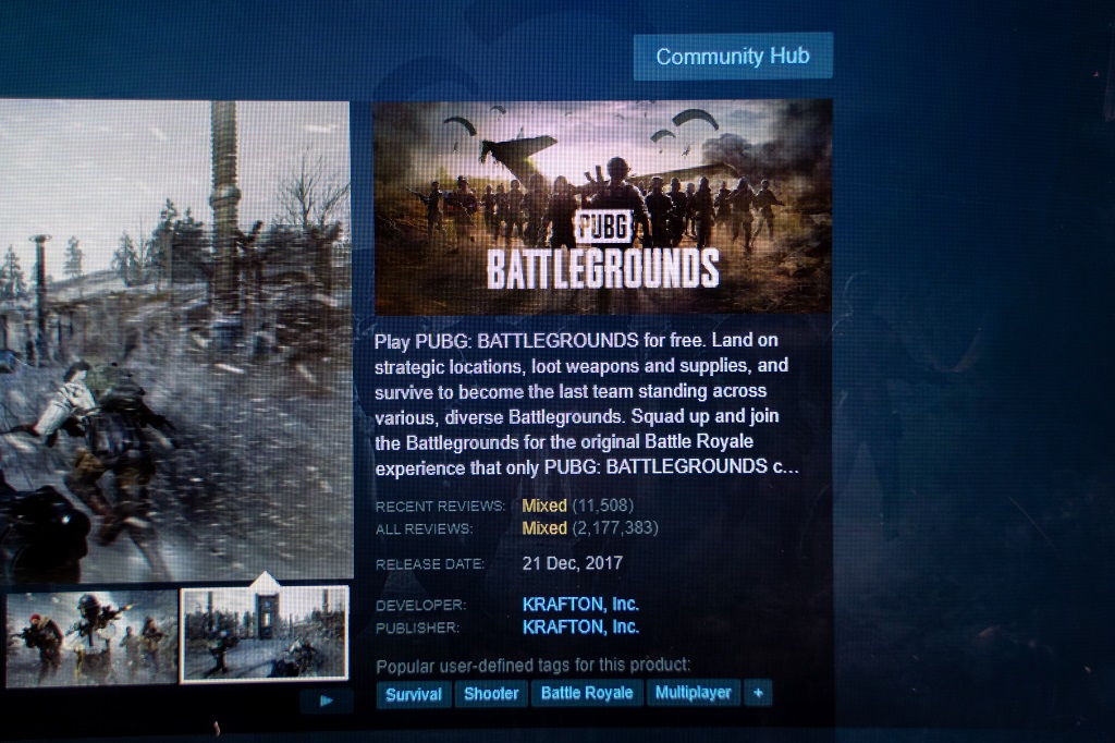 PUBG: Battlegrounds PC game poster on Steam