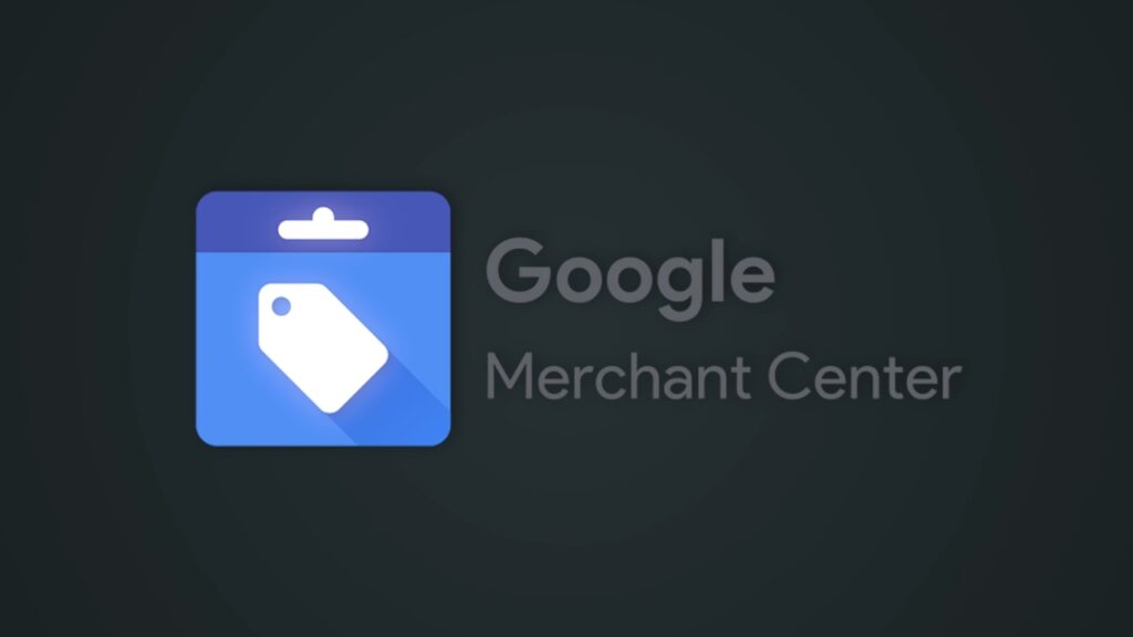 Google Merchant Center logo on a dark background